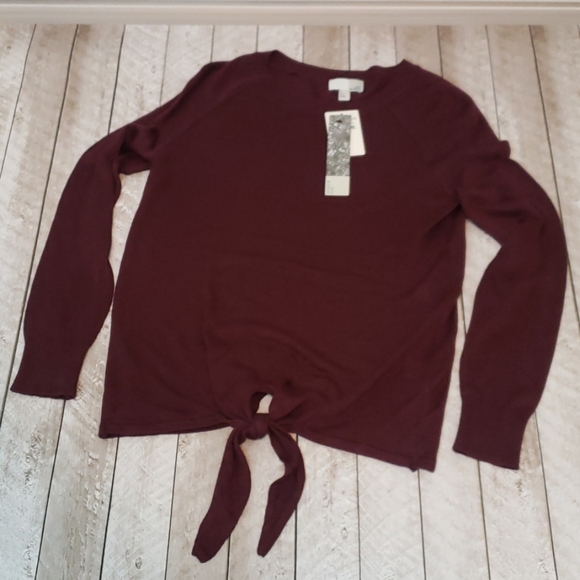 NWT 14th & Union front tie sweater - Picture 2 of 6